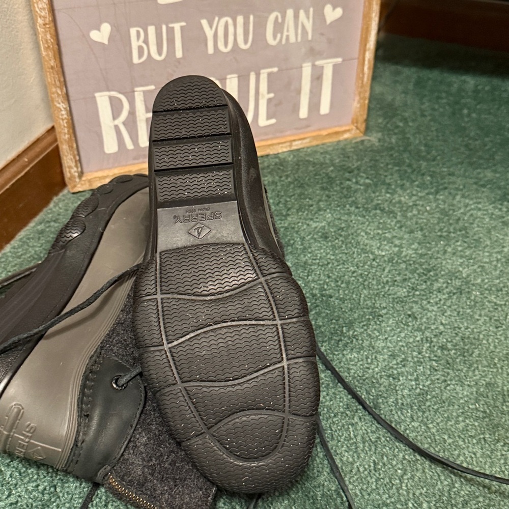 Sperry Women's Gray and Black Winter Boots - Picture 5 of 5